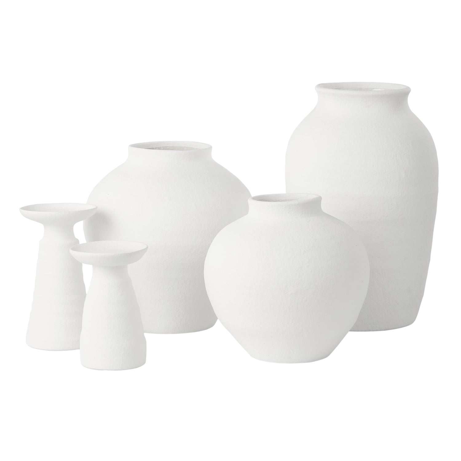 Amalfi Kamari Candle Holder Small White