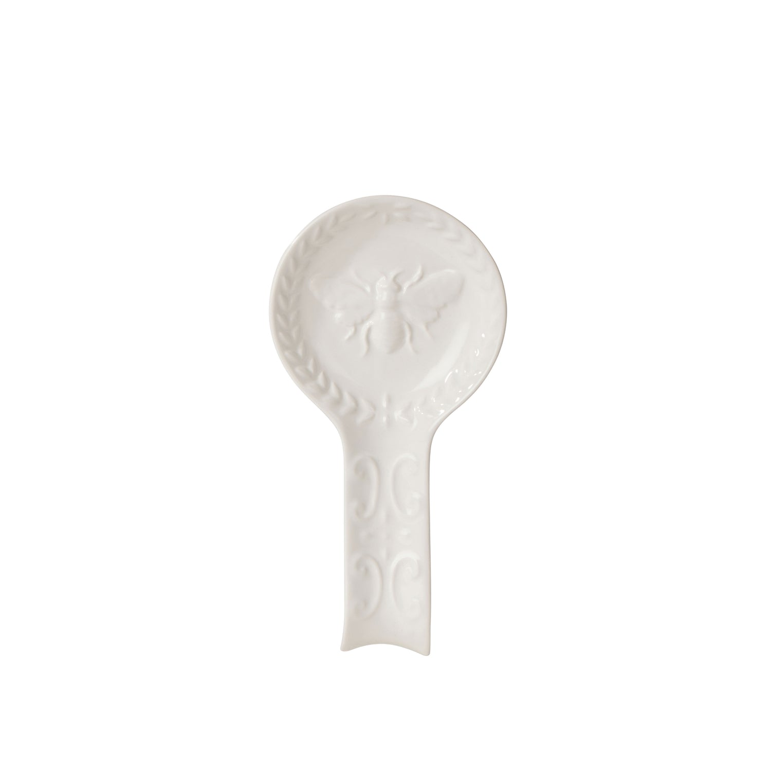 Davis & Waddell Wildflower & Hive Spoon Rest White