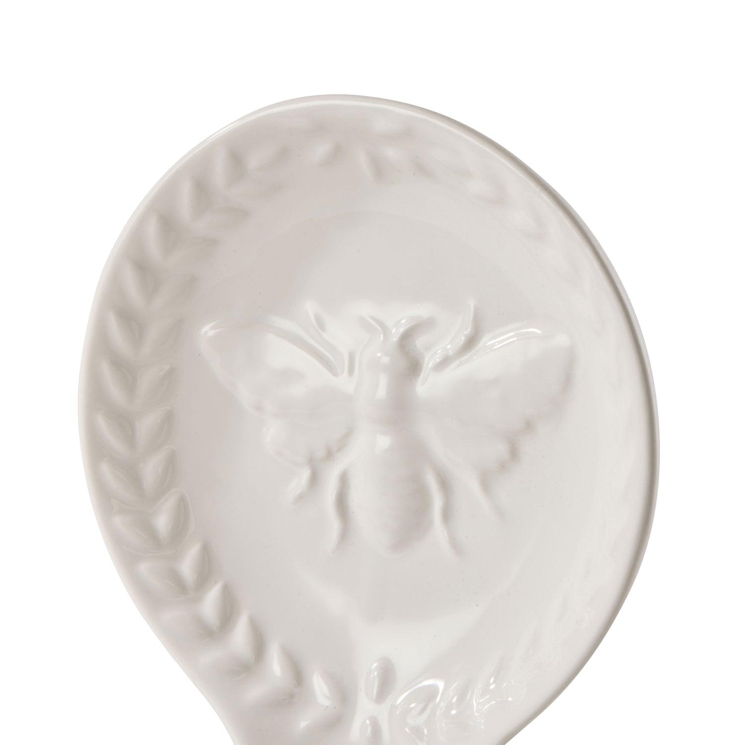 Davis & Waddell Wildflower & Hive Spoon Rest White