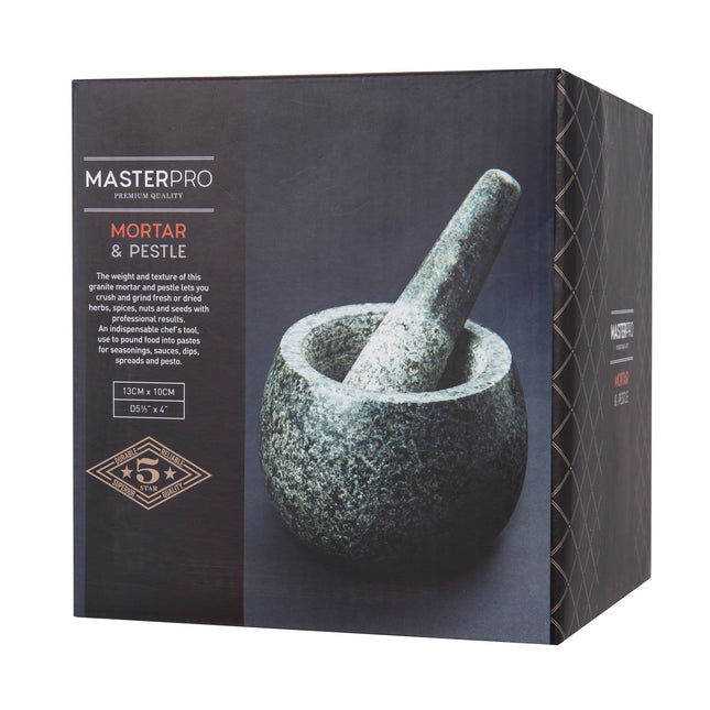 MasterPro Granite Mortar & Pestle Black