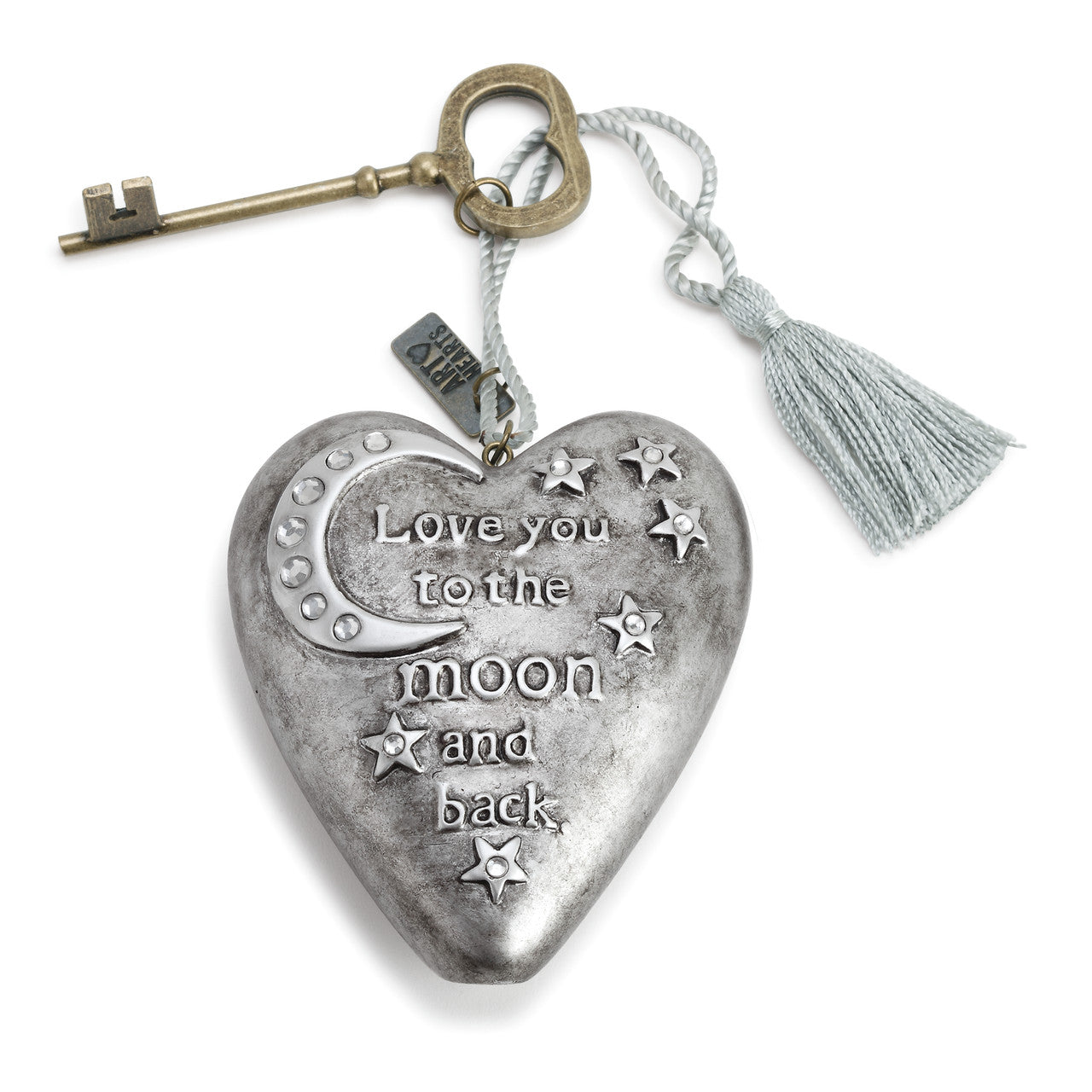 Art Hearts Love You To The Moon And Back Art Heart 3.5" x 3.5"