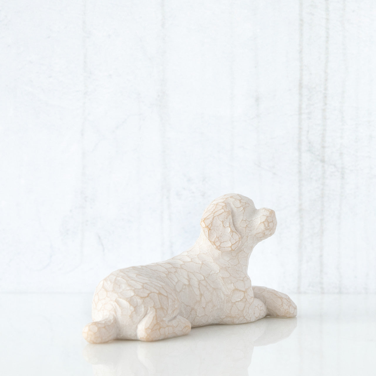 Love my Dog (white) sculpted figure by Susan Lordi | Willow Tree