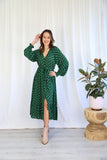 Salty Bright Maxi Dress- Emerald