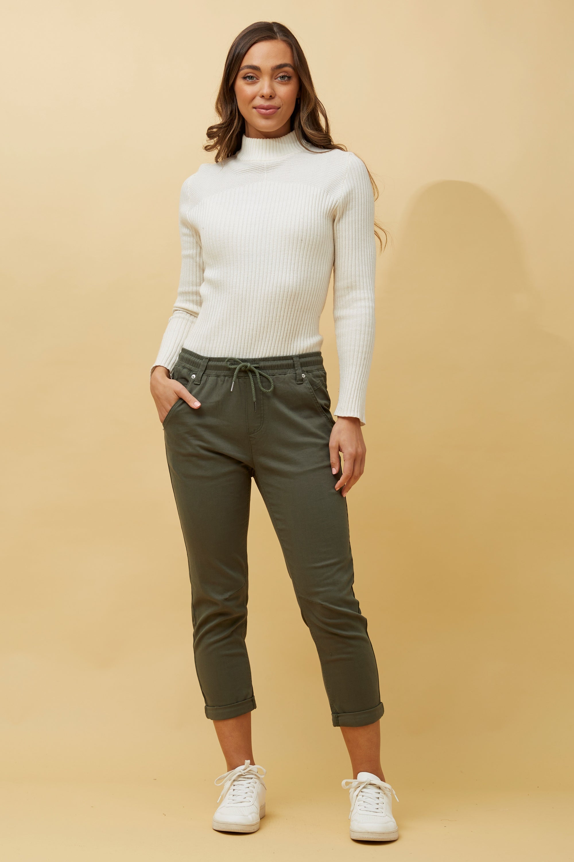 Jania Jogger Pants | Khaki