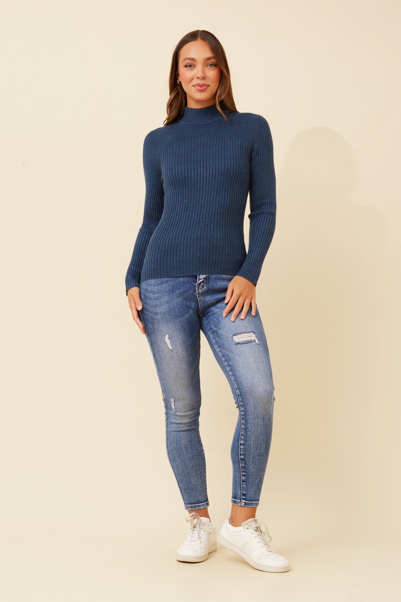 JUNE SOLID KNIT JUMPER