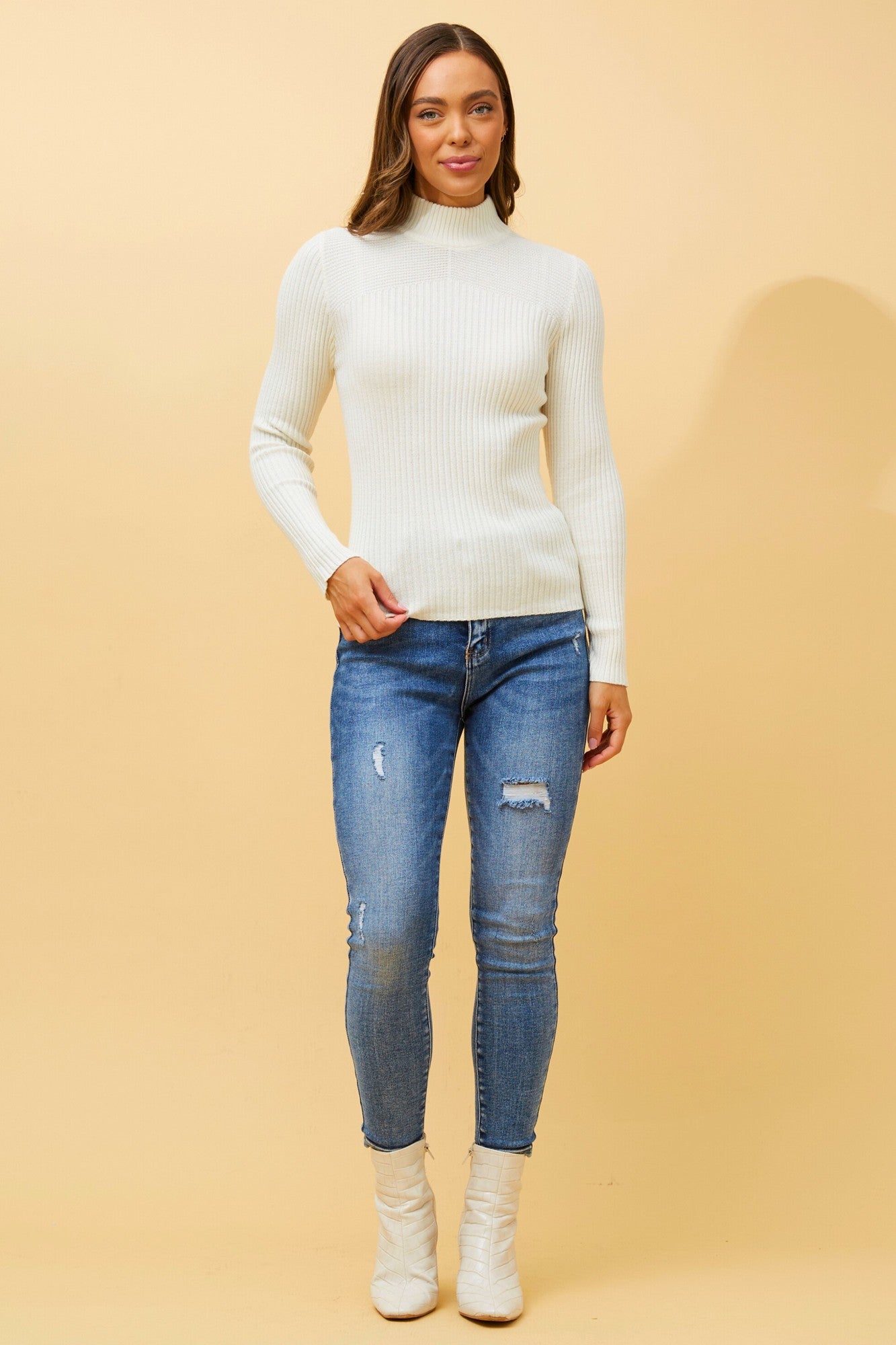 JUNE SOLID KNIT JUMPER