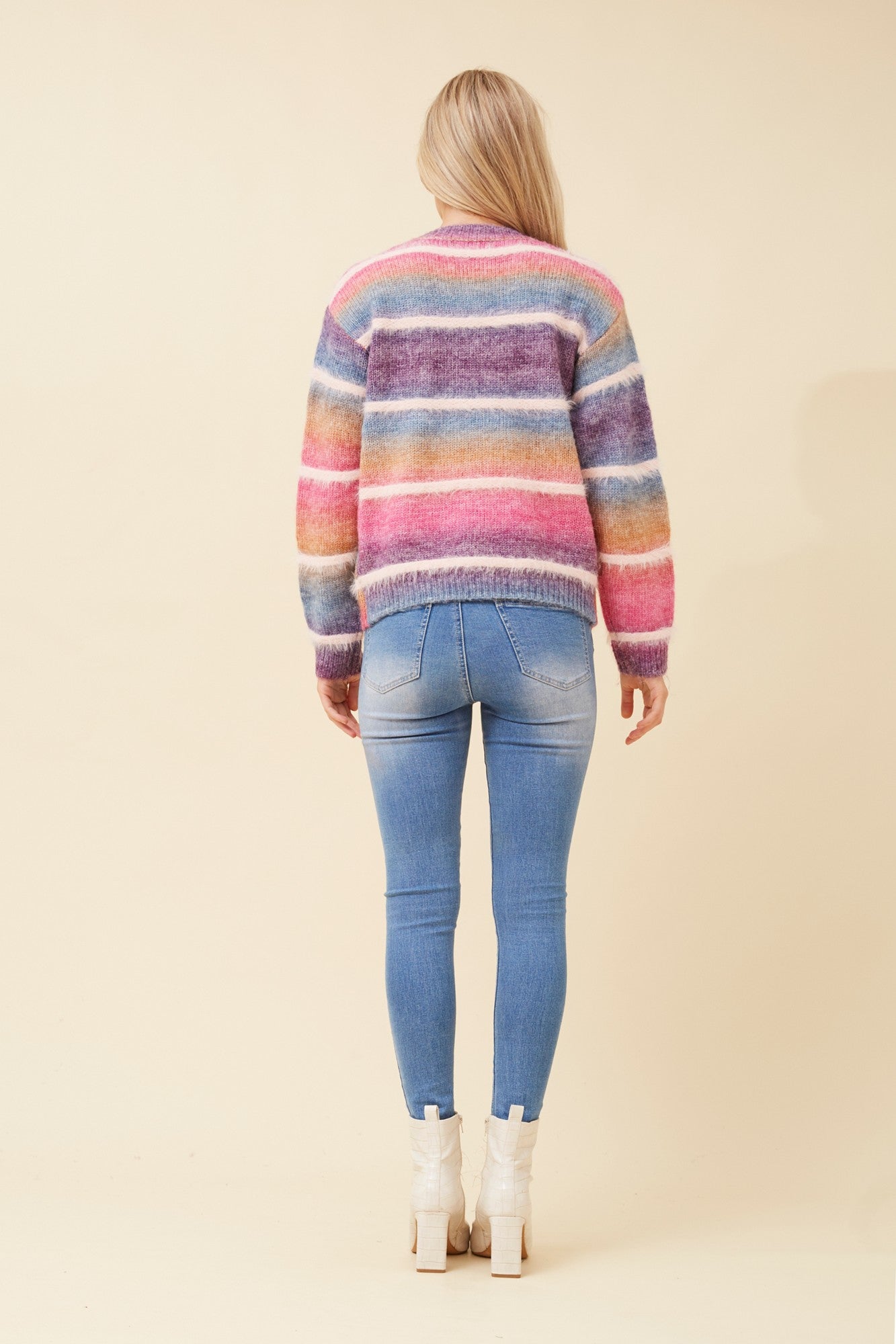 DILARA STRIPE KNIT PULLOVER