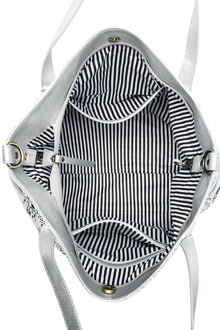 Natalia Silver 3 Piece Handbag Set