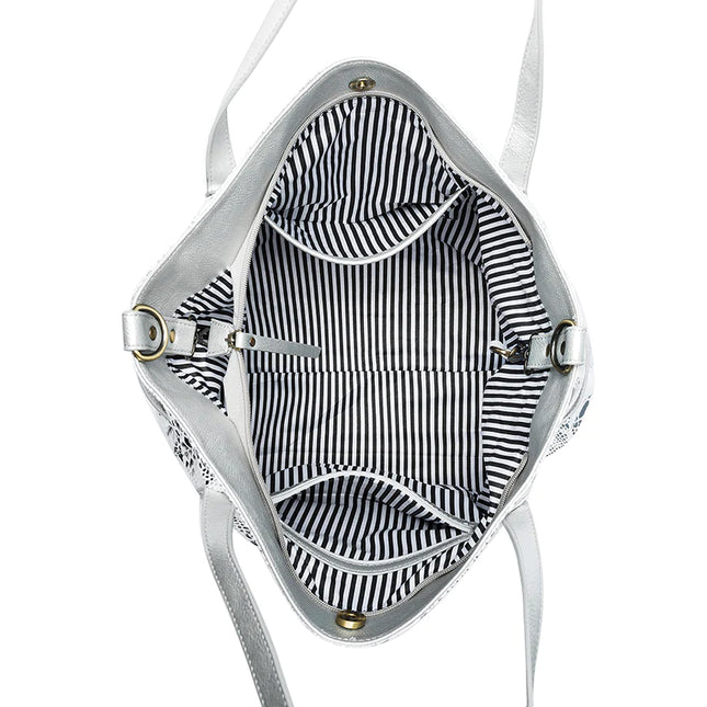 Natalia Silver 3 Piece Handbag Set