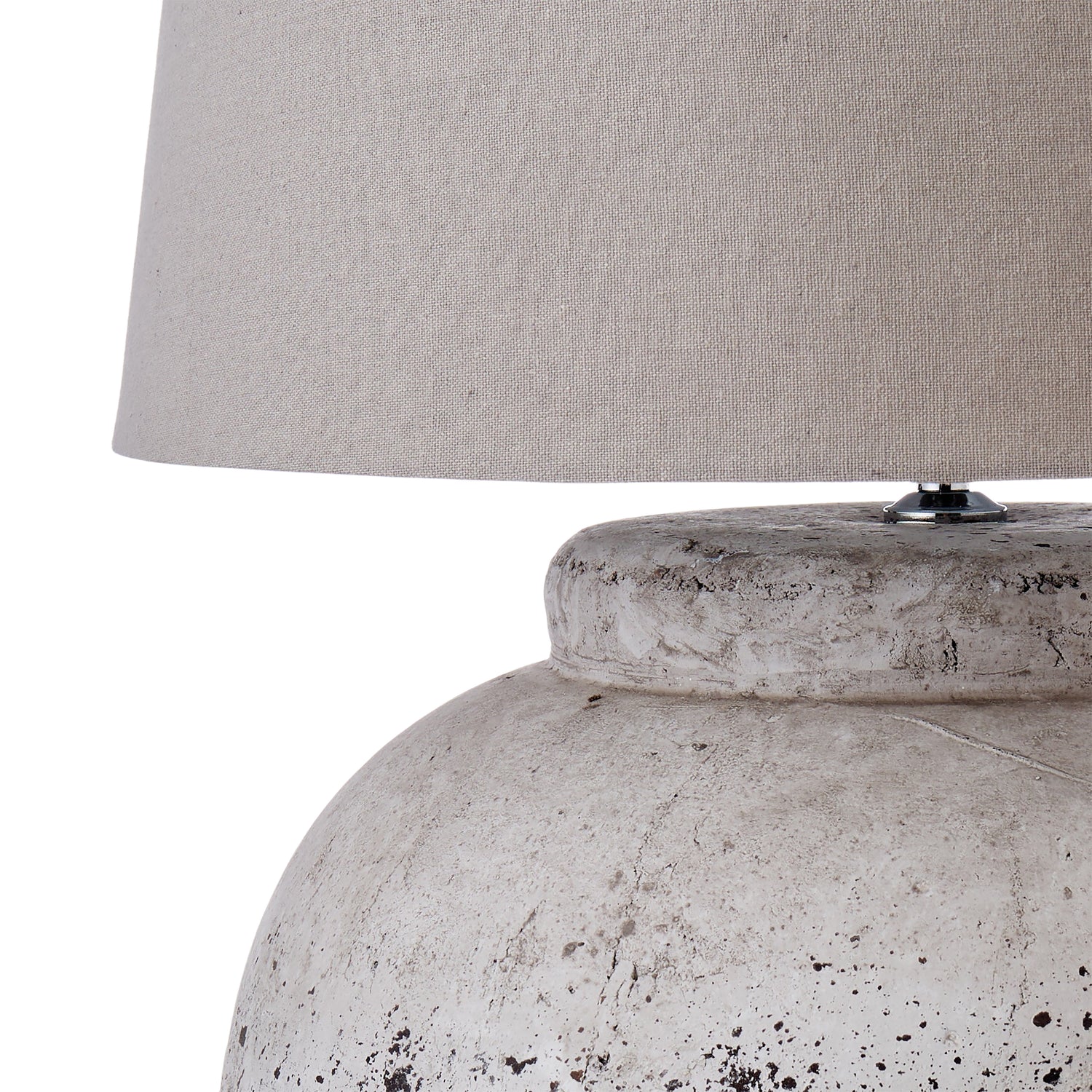 Amalfi Rustic Ceramic Table Lamp Grey