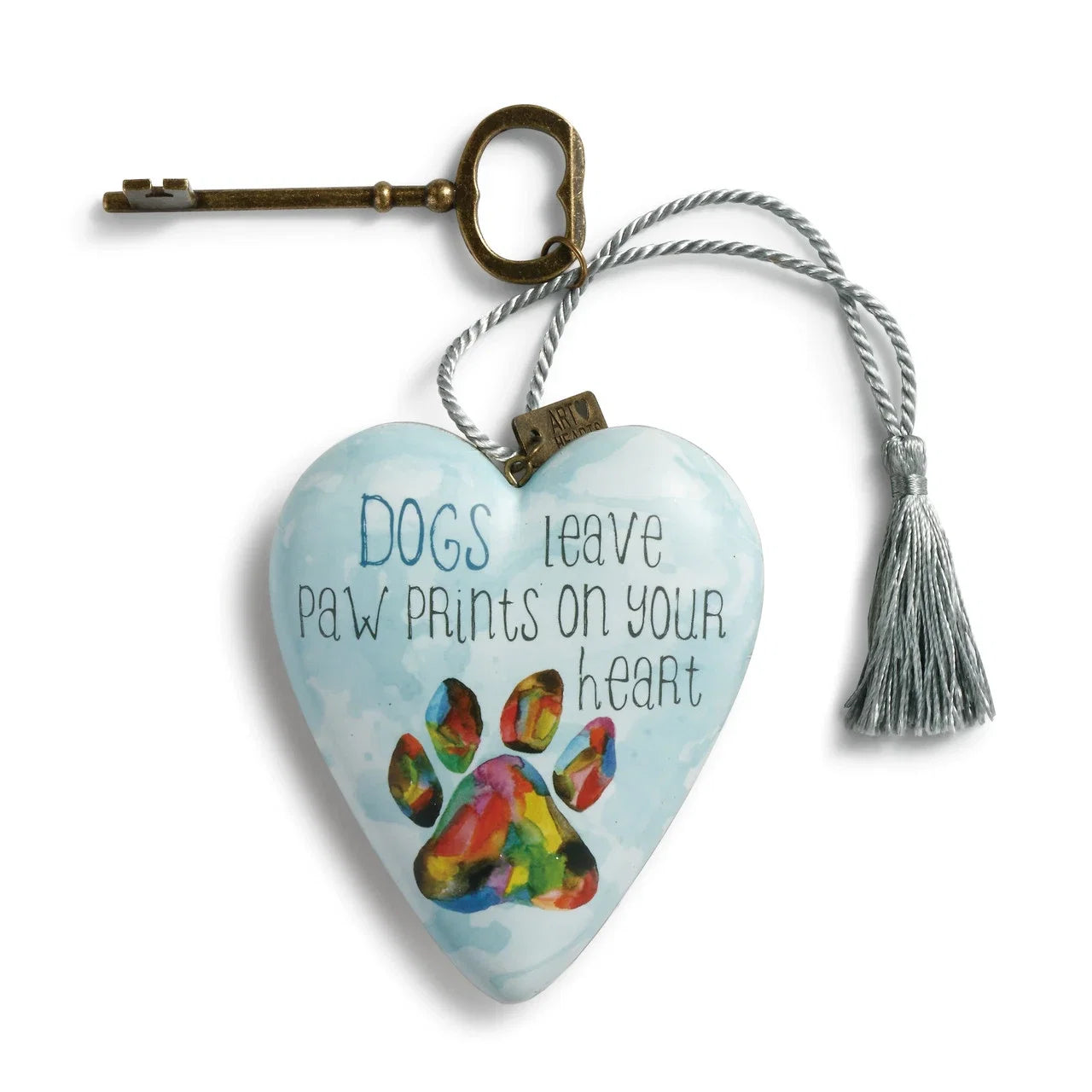 Art Hearts Dogs Leave Paw Prints On Your Heart Art Heart 3.5" x 3.5"