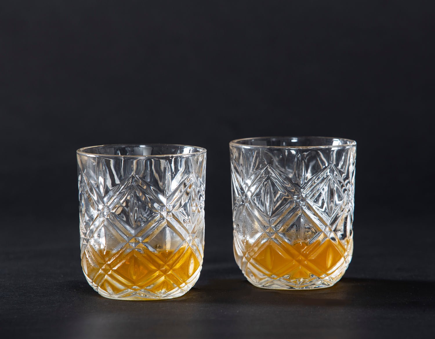 Davis & Waddell Fine Foods Deluxe Double Old-Fashioned 2pcs Set Clear