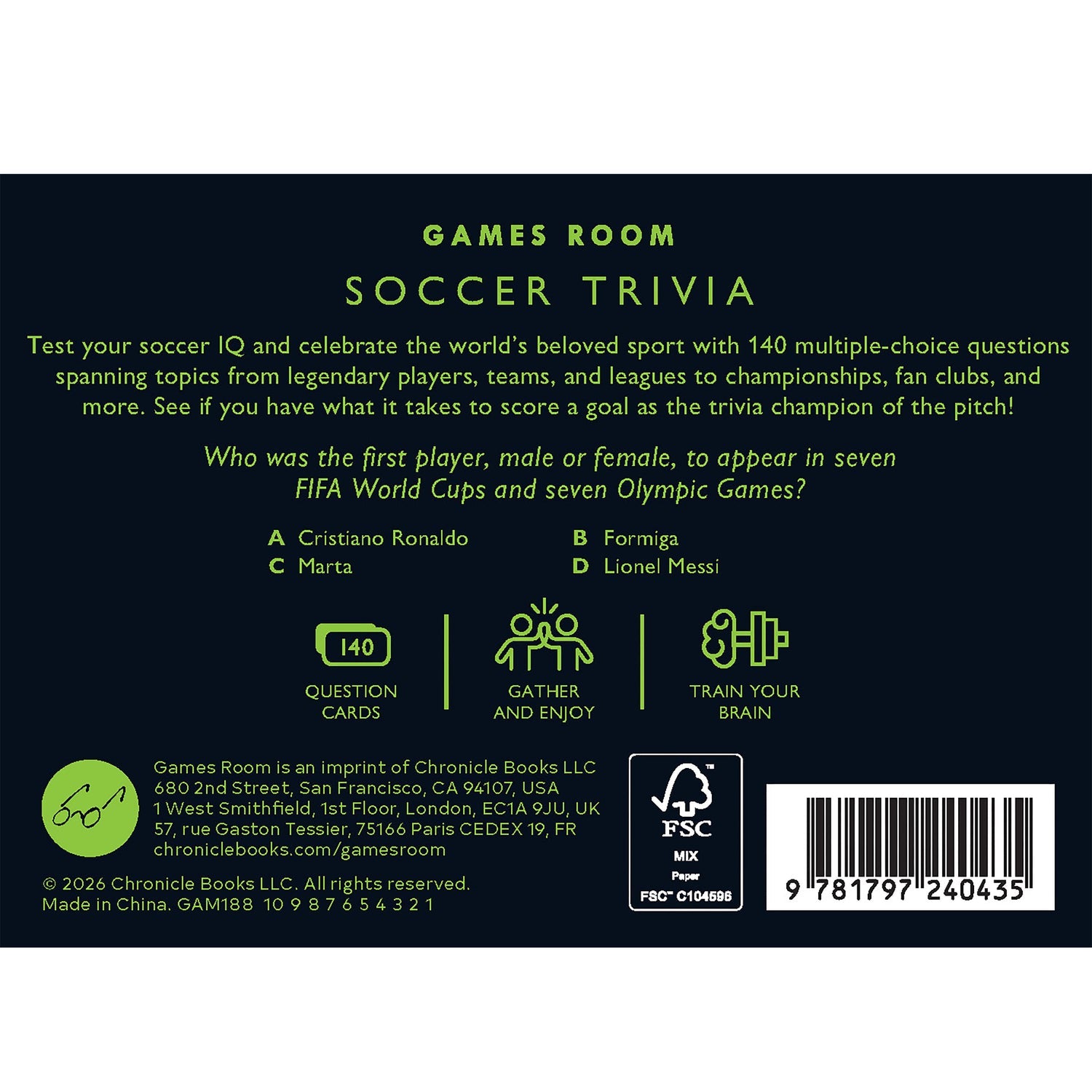 Games Room Soccer Trivia Multi-Coloured
