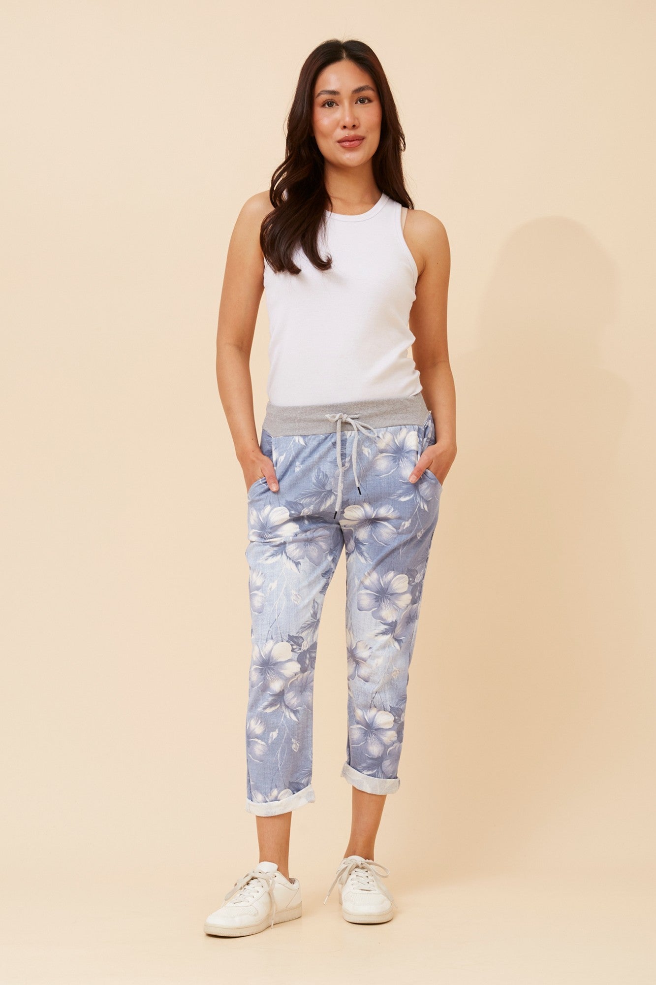 GINNA FLORAL JOGGER PANTS