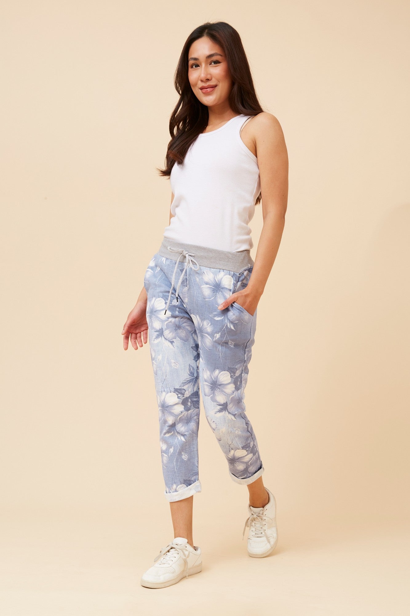 GINNA FLORAL JOGGER PANTS