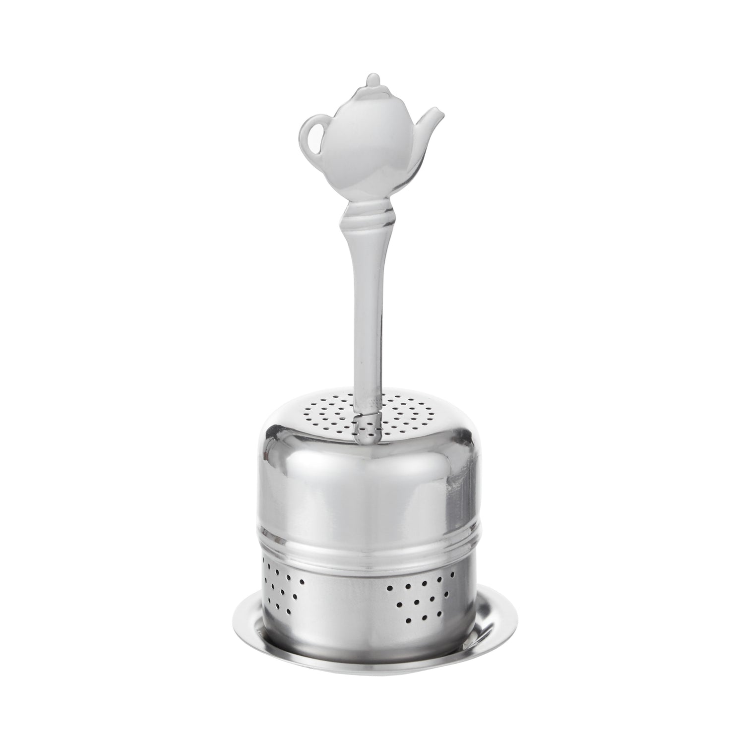 Leaf & Bean Tea Pot Stick Infuser Silver
