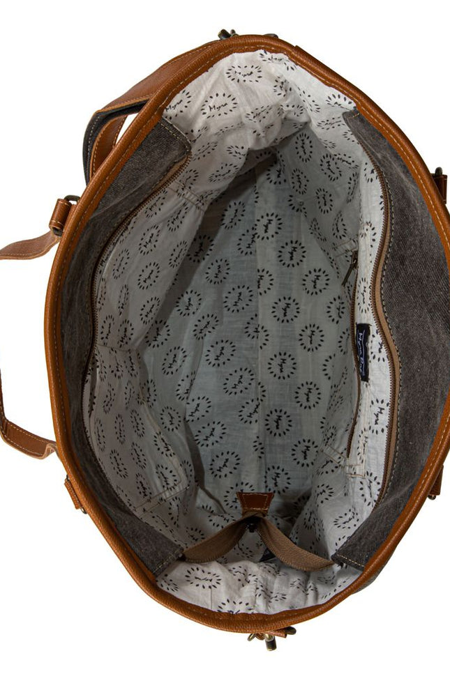 Bison Ridge Hair-on Hide Tote Bag