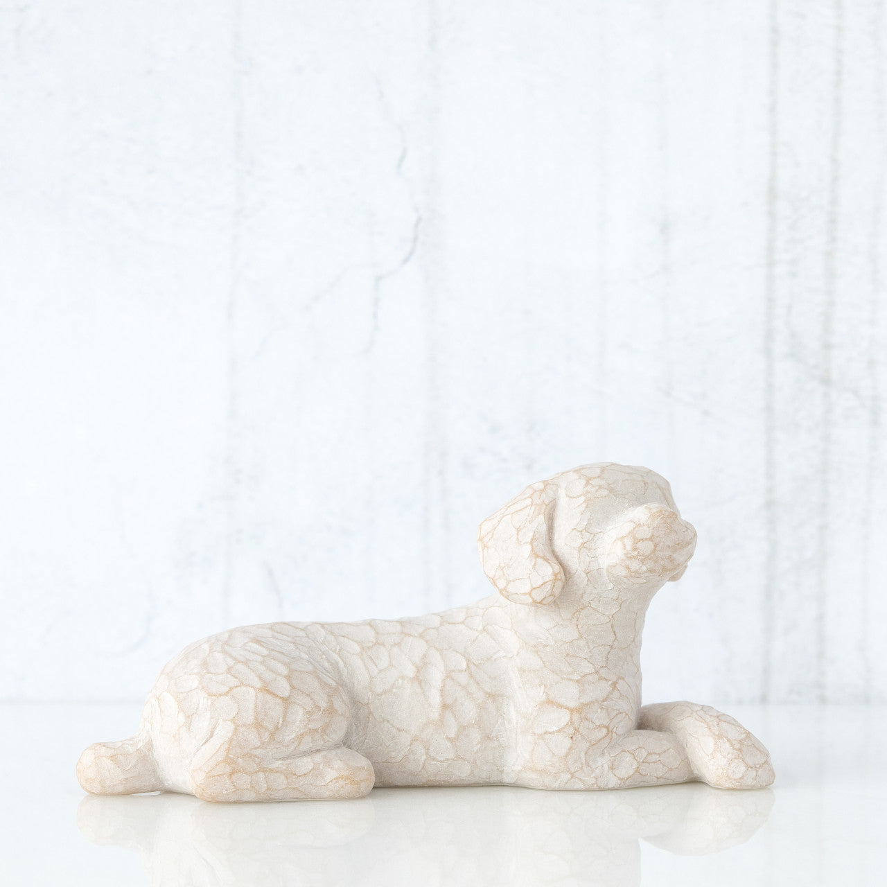 Love my Dog (white) sculpted figure by Susan Lordi | Willow Tree