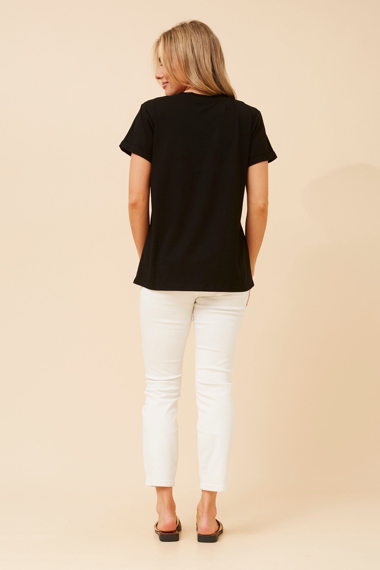 Queen Bee Diamante T-Shirt | Black