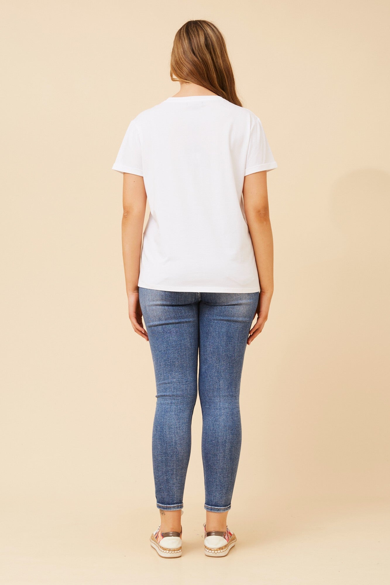 Queen Bee Diamante T-Shirt | White