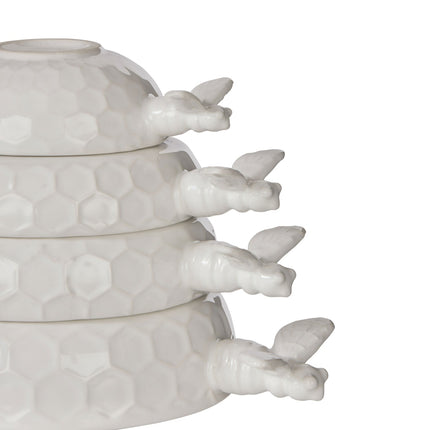 Davis & Waddell Wildflower & Hive Measuring Cups White