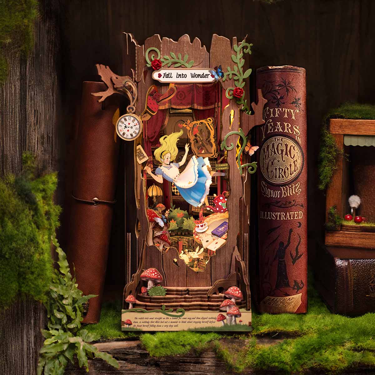 Rolife Fall into Wonder DIY Book Nook Shelf Insert TGB12