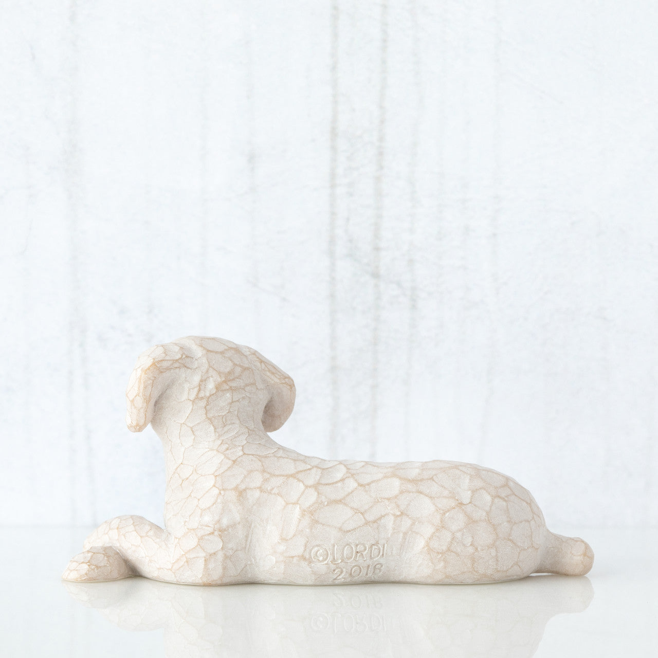 Love my Dog (white) sculpted figure by Susan Lordi | Willow Tree