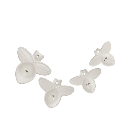 Davis & Waddell Wildflower & Hive Measuring Spoons White