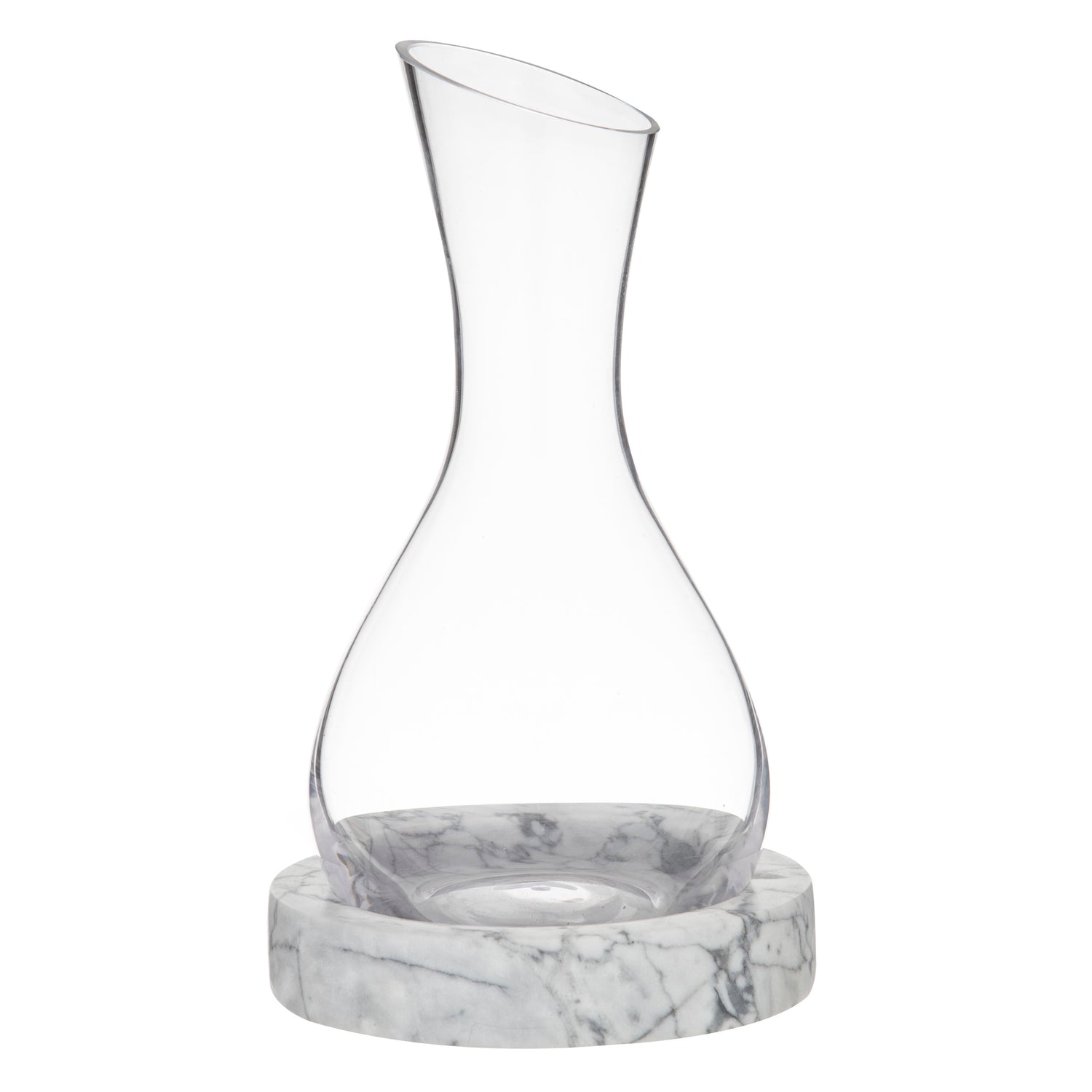 Davis & Waddell Nuvolo Marble Decanter Grey & Clear