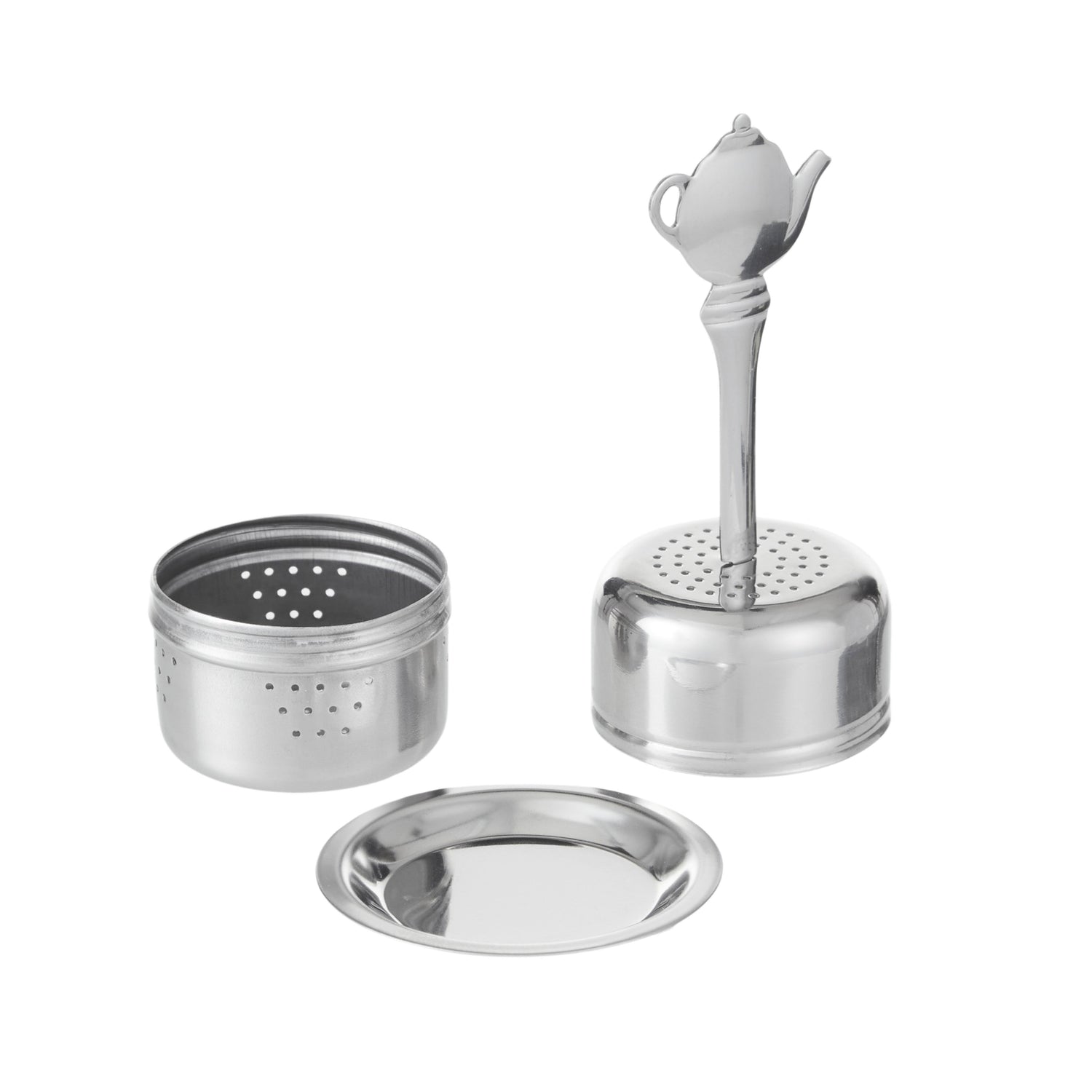 Leaf & Bean Tea Pot Stick Infuser Silver