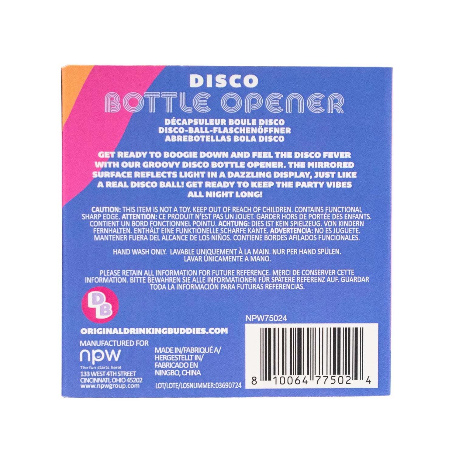NPW Disco Bottle Opener Silver