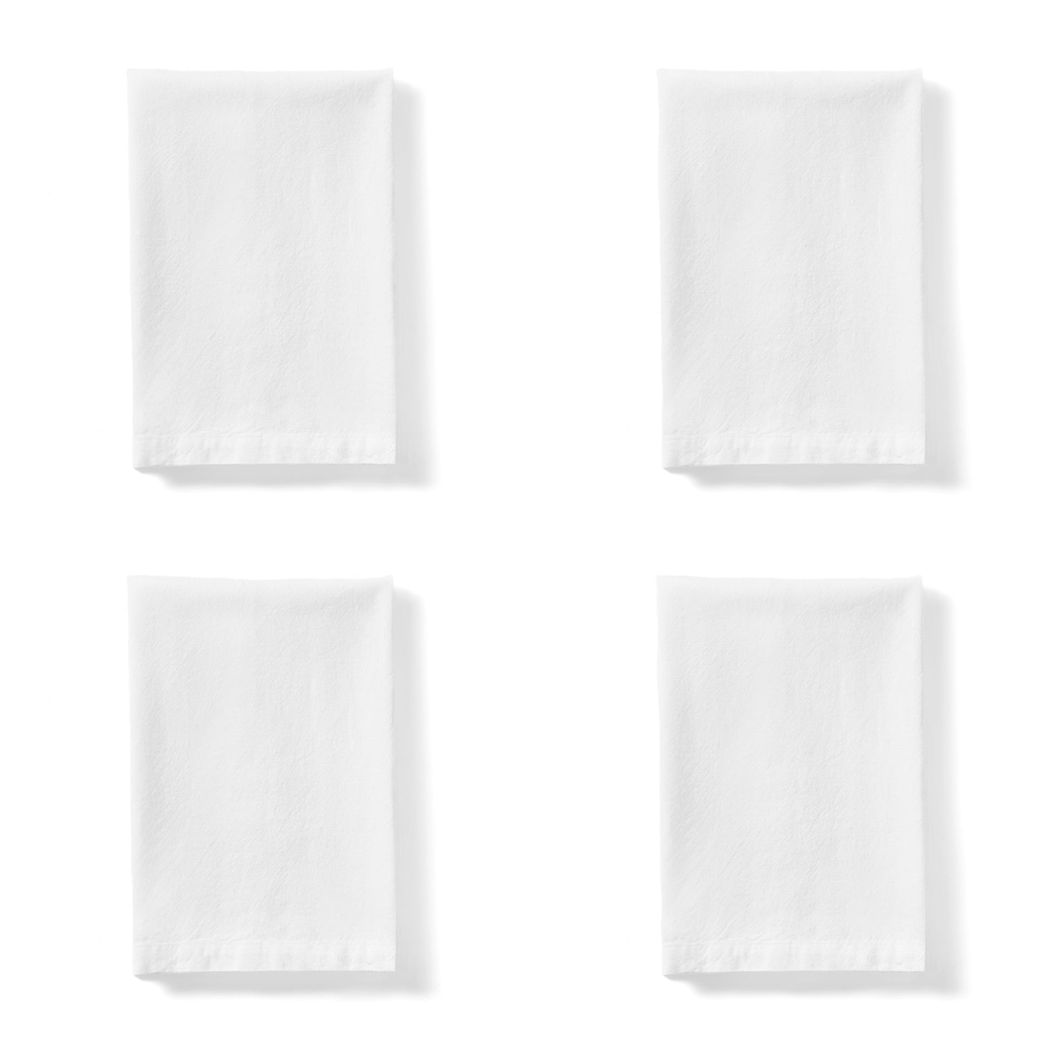 Amalfi Sorrento Liveable Linen Napkins 4pcs Set White