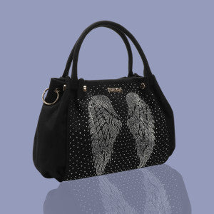 Angel Wing Bling Bag | Black