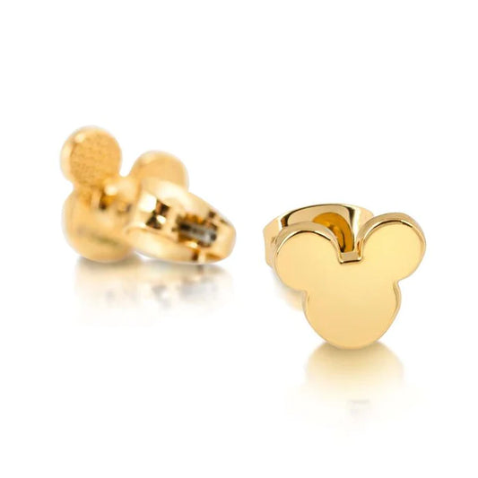 Mickey Mouse Stud Earrings- Gold