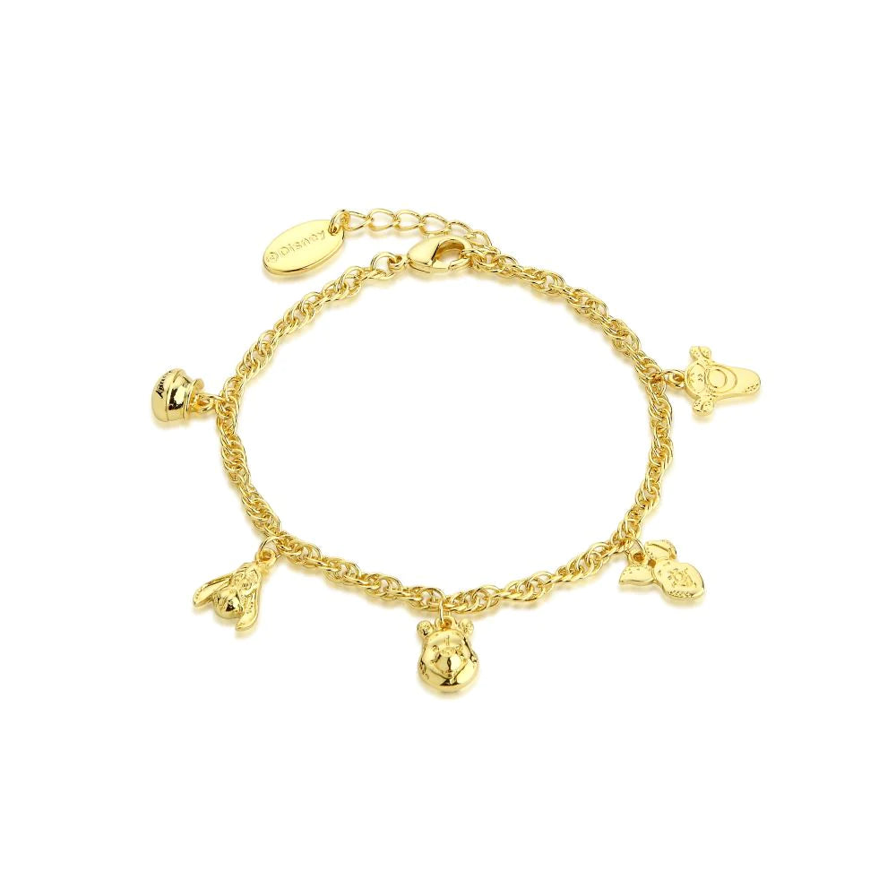 Winnie the Pooh - Hundred Acre Wood Charm Bracelet - Gold