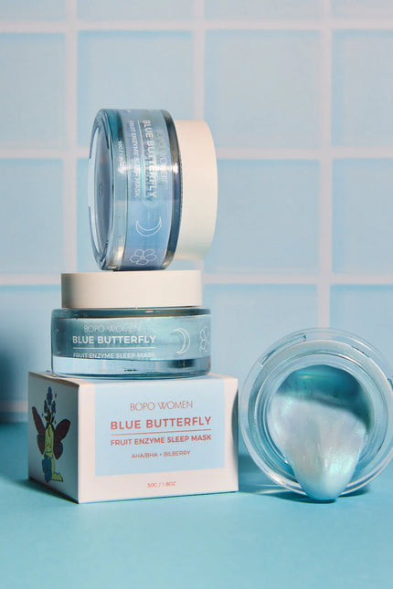 Bopo Women Blue Butterfly Enzyme Sleep Mask