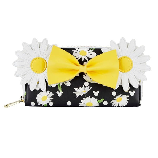 Loungefly- Disney - Minnie Mouse Daisies Zip Purse