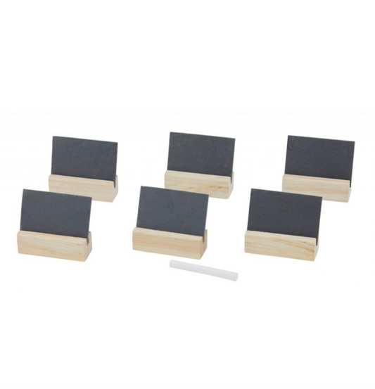 Slate and Wood Name Cards