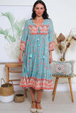 Taylor Tie Front Midi Dress