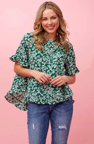 Frill Sleeve Blouse