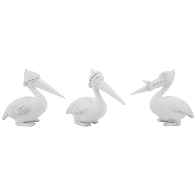 Pelican set of 3 White