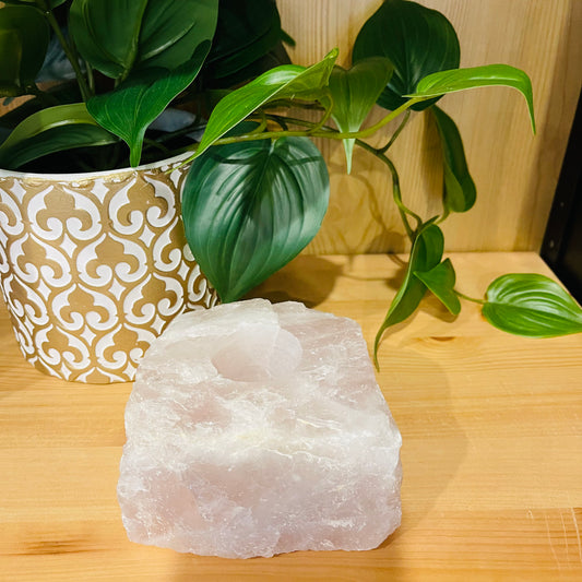 Rose Quartz Tea Light Candle Holder