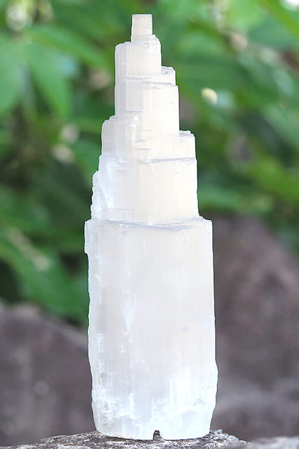 Selenite Tower Lamp
