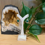 Sterling Silver Emerald Earrings