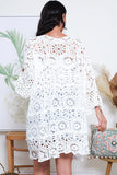 Crochet 3/4 bell sleeve cardi