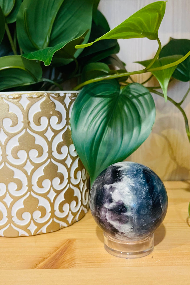 Rainbow Fluorite Sphere