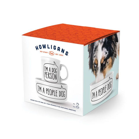 Howligans Mug & Dog Bowl Set