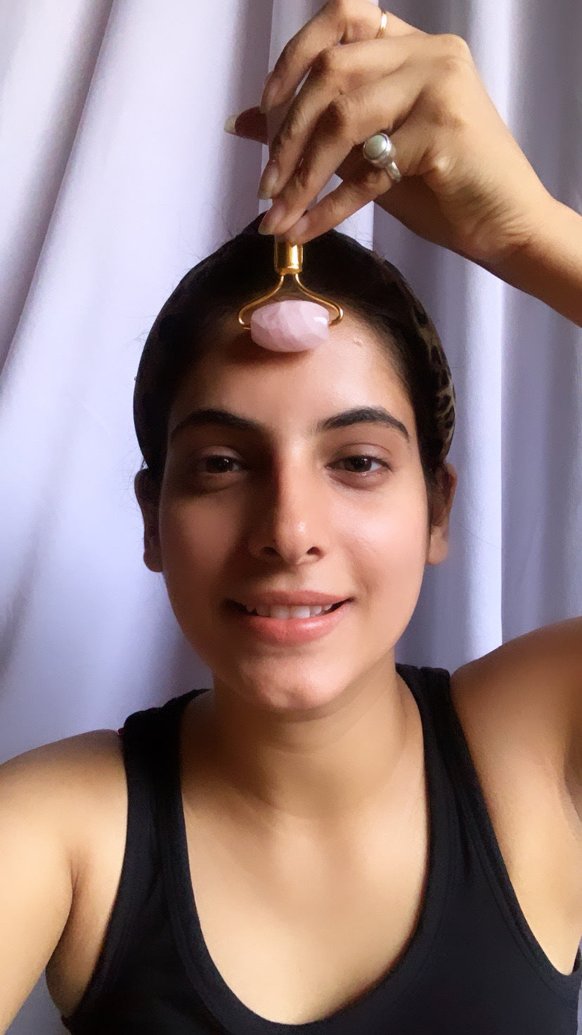 Crystal Facial Massage Roller Kit AMETHYST