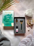 Crystal Facial Massage Roller Kit GREEN JADE